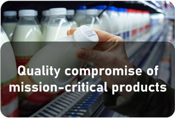 Quality compromise of
mission-critical products